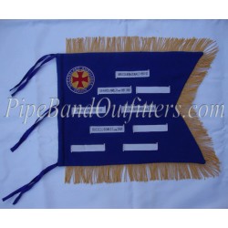 Hand Embroidered Custom Made Pipe Band Banner
