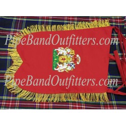 Hand Embroidered Custom Made Pipe Band Banner