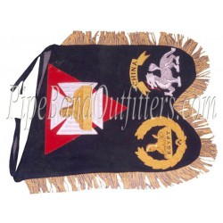 Hand Embroidered Custom Made Pipe Band Banner