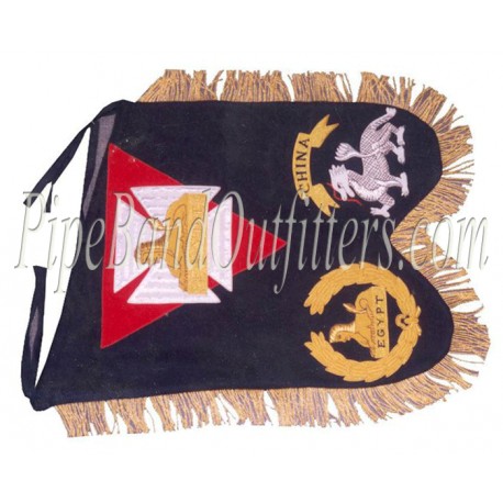 Hand Embroidered Custom Made Pipe Band Banner