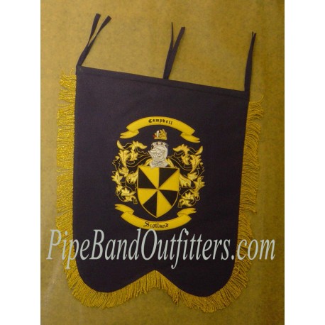 Hand Embroidered Custom Made Pipe Band Banner