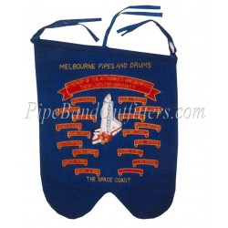 Hand Embroidered Custom Made Pipe Band Banner