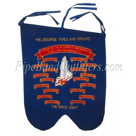 Hand Embroidered Custom Made Pipe Band Banner
