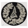 Hand Embroidered Pipe Major Bagpipe Badge