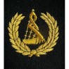 Hand Embroidered Pipe Major Bagpipe Badge