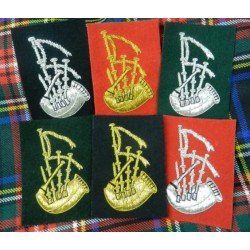 Vintage Wire Embroidered Solo Piper Badge