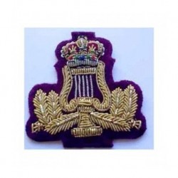 Hand Embroidered Band Lyre Arm Badge