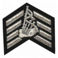 Hand Embroidered Bullion Stripe Chevrons
