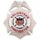 Custom Brass Volunteer Firefighter Badge
