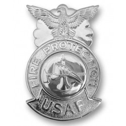 Custom Brass Volunteer Firefighter Badge