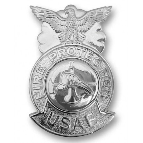 Custom Brass Volunteer Firefighter Badge