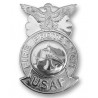 Custom Brass Volunteer Firefighter Badge