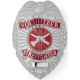 Custom Brass Volunteer Firefighter Badge