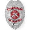 Custom Brass Volunteer Firefighter Badge