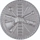 Custom Brass Volunteer Firefighter Badge