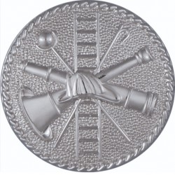 Custom Brass Volunteer Firefighter Badge