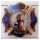 Custom Brass Volunteer Firefighter Badge