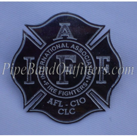 Custom Brass Volunteer Firefighter Badge