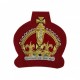 Hand-Embroidered Bullion King Crown Badge