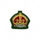 Hand-Embroidered Bullion King Crown Badge