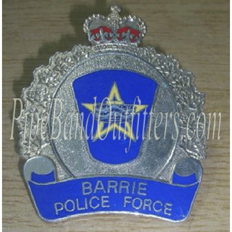 Barrie Police Force Cap Badge (Canadian Police Hat Insignia)