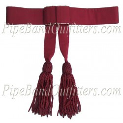 Sergeant Wool Officer Plain Red Sash