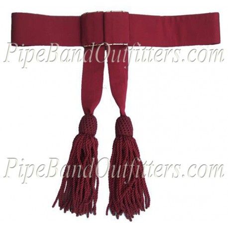 Sergeant Wool Officer Plain Red Sash