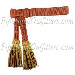 British Army General Officers Ceremonial Waist Sash - Gold & Crimson