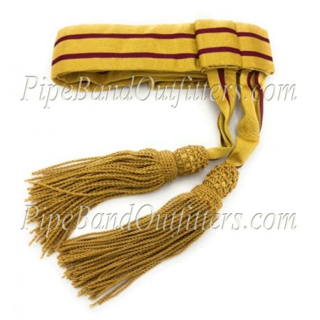 Sergeant Wool Officer Plain Red Sash
