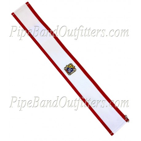 Sergeant Wool Officer Plain Red Sash