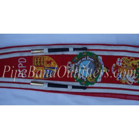 Pipe Band Custom Made Navy Blue Baldric