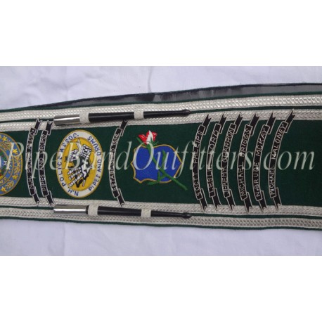 Pipe Band Custom Made Navy Blue Baldric