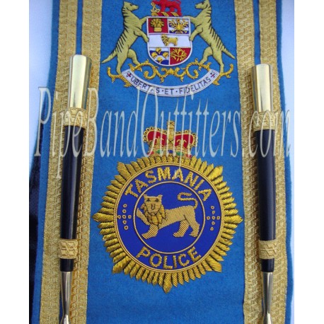 Pipe Band Custom Made Navy Blue Baldric