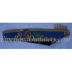 Pipe Band Custom Made Navy Blue Baldric