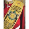 Custom Black & Silver Bullion Embroidered Drum Major Baldric Sash with Honors Scrolls