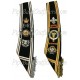 Custom Black & Silver Bullion Embroidered Drum Major Baldric Sash with Honors Scrolls