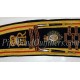 Custom Black & Silver Bullion Embroidered Drum Major Baldric Sash with Honors Scrolls