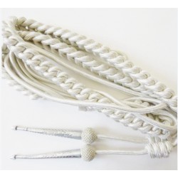 White Dress Cord Ceremonial Military Aiguillette