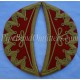 Premium Black Highland Doublet Shoulder Shell Wings with Gold Lace