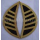Premium Black Highland Doublet Shoulder Shell Wings with Gold Lace