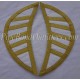 White Highland Doublet Shoulder Shell Wings with Gold Stripe Lace