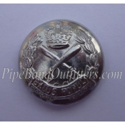 British Colonial Police Crossed Truncheons Brass Button