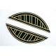 Uniform Wings (pair) with Gold Lace Edging