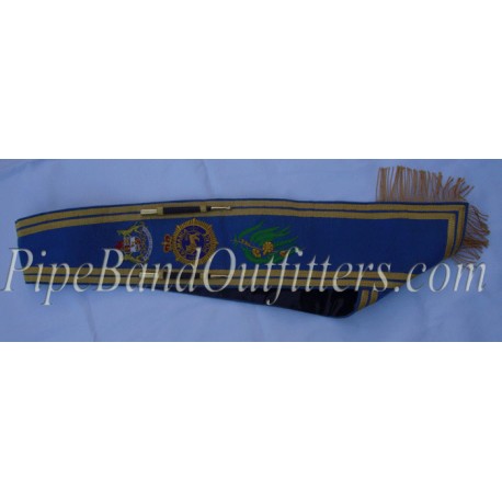 Royal Blue Drum Major Custom Baldric