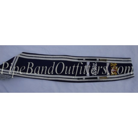 Band Drum Major Dark Blue Baldric Sash