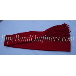 Sergeant Wool Officer Plain Red Sash