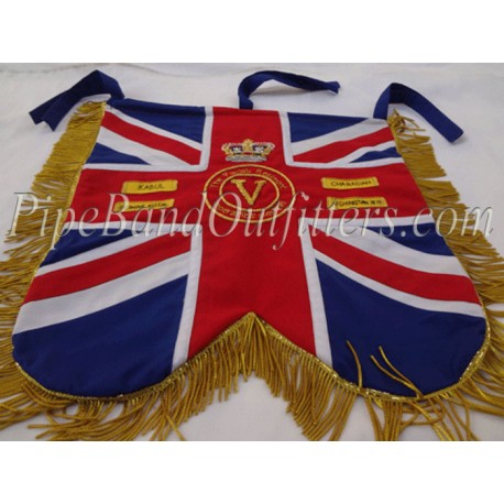 Pipe Band Red Blue Custom Regiment Banner