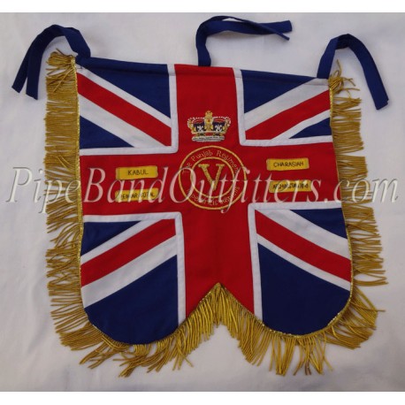 Pipe Band Red Blue Custom Regiment Banner