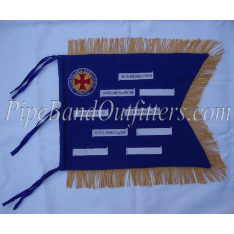 Pipe Major Custom Made Yellow Blue Banner