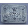 Scottish Thistle Embossed Belt Buckle